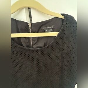 Theory Black Textured Dress